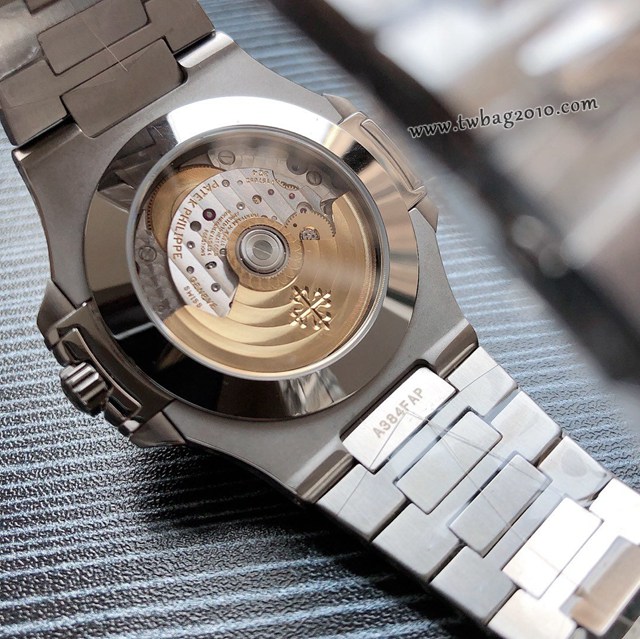 百達翡麗高端男士手錶 PATEK PHILPPE運動優雅5726/1A-010 R40鸚鵡螺年曆月相腕表  gjs2268
